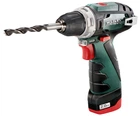 Шурупокрут-дриль акумуляторний Metabo PowerMaxx BS Basic 10.8В 2х2.0А·год 17·34Нм 0-360·0-1400об/хв 0.75кг