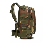Рюкзак тактический FG Зеленый камуфляж 43 л с системой подвески Molle + поясной ремень - изображение 4