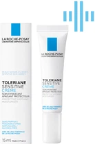 La Roche-Posay Толеран Сенситив, пребіотичний зволожуючий крем для захисту тазаспокоєння нормальної та комбінованої чутливої шкіри обличчя, 15 мл - GFT