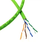 Кабель U-UTP, кат. 5E, AWG 24, LSZH, зелений, 305м, Corning