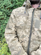 Куртка-бушлат военная мужская тактическая ВСУ (ЗСУ) Пиксель 8721 50 размер хаки - изображение 4