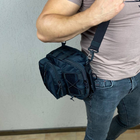 Тактическая черная сумка барсетка слинг нагрудная сумка TACTIC XL black - изображение 4