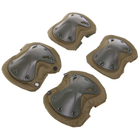 Прочные тактические наколенники и налокотники комплект защиты для коленей и локтей PRO TACTICAL оливковые АНZK-16 - изображение 6