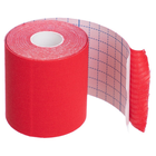 Широкий кінезіо тейп стрічка пластир для тейпування спини коліна шиї 7,5 см х 5 м ZEPMA tape Червоний (BC-4863-7_5) - зображення 2