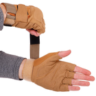 Тактичні рукавички без пальців військові армійські для риболовлі полювання із захистом TACTICAL (BC-8811) L - зображення 4