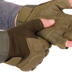 Тактичні рукавички без пальців військові армійські для риболовлі полювання із захистом TACTICAL (BC-8811) - зображення 5