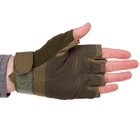 Тактические перчатки без пальцев военные BLACKHAWK Для рыбалки для охоты Полиэстер Оливковый (BC-4380) XL - изображение 2