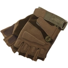 Тактические перчатки без пальцев военные BLACKHAWK Для рыбалки для охоты Полиэстер Оливковый (BC-4380) XL - изображение 6