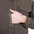 Чоловіча тактична військова сорочка з довгим рукавом Pro Tactical непромокальна Поліестер Оливкова (7188) L - зображення 8