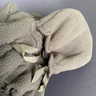 Теплі флісові рукавиці зимові тактичні без пальців з відкидним верхом Zepma Оливковий (п-фл1) - зображення 7