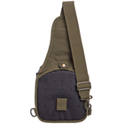 Тактичний рюкзак з однією лямкою SILVER KNIGHT Сумка слінг Поліестер 30 х 23 х 15 см (YQS-099) Хакі - зображення 3