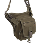 Тактична сумка на стегно SILVER KNIGHT Військова 25 х 18 см Нейлон Оксфорд 900D Оливковий (TY-9001) - зображення 2