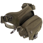 Тактическая сумка на бедро SILVER KNIGHT Военная 25 х 18 см Нейлон Оксфорд 900D Оливковый (TY-9001) - изображение 5