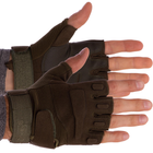 Тактичні рукавички військові BLACKHAWK Для риболовлі для полювання Поліестер Фліс Оливковий (BC-4380) L - зображення 1