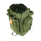 Тактичний туристичний рюкзак 75 літрів олива Кордура 900 ден. Армія риболовля туризм 155 SV - зображення 7