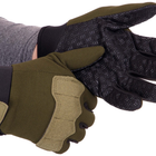 Тактические перчатки для военных Перчатки с закрытыми пальцами для охоты TACTICAL Полиэстер Оливковый (BC-8791) L - изображение 5