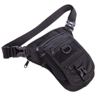 Компактна тактична військова сумка на пояс через плече SILVER KNIGHT 30 x 25 x 6,5 см Чорна (Y-176) - зображення 1