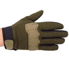 Тактические перчатки для военных Перчатки с закрытыми пальцами для охоты TACTICAL Полиэстер Оливковый (BC-8791) XL - изображение 3