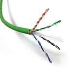 Кабель U-UTP 450-24, кат. 6, AWG 24, LSZH (CPR C) зелений, 500м, Corning