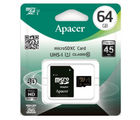 Карта пам'яті Apacer microSDHC Class 10 UHS-I, 64GB