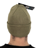 Зимняя шапка хаки немецкого бренда Stark Soul® , акрил, подкладка флис, универсальный размер - изображение 3