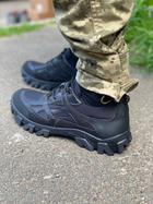 Кросівки чоловічі тактичні ShoesBand Чорні Натуральна шкіра з текстильною сіткою 43 (28-28,5см) - зображення 3