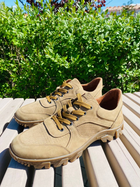 Кроссовки мужские тактические ShoesBand Песочные Натуральный нубук + перфорированная кожа с немецкой кожаной подкладкой 40 (26 см) (S38011) - изображение 4