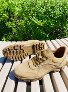 Кросівки чоловічі тактичні ShoesBand Пісочні Натуральний нубук + перфорована шкіра з німецької шкіряною підкладкою 40 (26 см) (S38011) - зображення 5