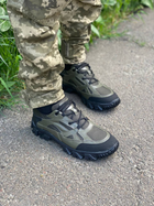 Кросівки чоловічі тактичні ShoesBand Хакі на чорній підошві Натуральна шкіра 44 (29 см) (S84141-3) - зображення 3