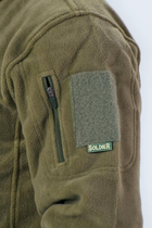 Військова тактична кофта Флісова ЗСУ Soldier Олива 50 розмір - зображення 5