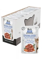 Вологий корм для кішок Brit Care Adult Sterilized Hearty Duck & Tender Turkey з качкою та індичкою 85 г