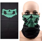 Бафф маска Челюсть (череп, зубы, военная, тактическая) Зеленая, Унисекс WUKE One size - изображение 1