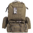 Тактический рейдовый рюкзак SILVER KNIGHT V-55л olive TY-213 - изображение 9