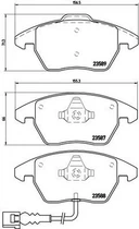 Гальмівні колодки дискові Brembo (P85075)