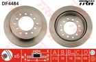Диск гальмівний TOYOTA LAND CRUISER задн., вент. (вир-во TRW) TRW (DF4484)