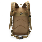 Рюкзак тактический на 30 л, 48х25х23 см с креплением Molle / Штурмовой военный рюкзак Койот - изображение 5