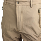 Тактичні штани Lesko B001 Sand (L) однотонні чоловічі з теплою підкладкою та кишенями на блискавці - зображення 4