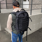 Тактичний чорний рюкзак із стропами molle на 30 літрів Voin - зображення 5