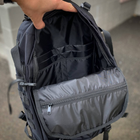 Тактичний чорний рюкзак із стропами molle на 30 літрів Voin - зображення 6