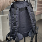 Тактичний чорний рюкзак із стропами molle на 30 літрів Voin - зображення 7