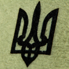 Флісова шапка олива з чорним гербом, розмір M - зображення 2