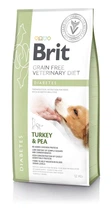 Сухой корм для взрослых собак Brit VetDiets при сахарном диабете с идейкой и горохом