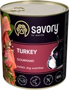 Вологий корм Savory для дорослих собак з індичкою