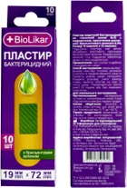 Набір пластирів +BioLikar на тканинній основі з брильянтовим зеленим 19x72 мм №10 х 7 шт (4823108501042) - зображення 3