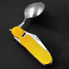 Cкладной нож трансформер Spoon forke 4 в 1 ложка вилка нож - изображение 4