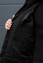 Куртка тактична зимова на блискавці з капюшоном M polk black - зображення 7