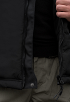 Куртка тактична зимова на блискавці з капюшоном M polk black - зображення 8
