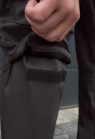Утеплённые тактические штаны на флисе soft shell L gray fleec - изображение 9