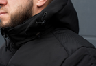 Куртка зимняя тактическая на молнии с капюшоном XXL polk black - изображение 10