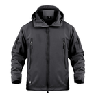 Тактична куртка / вітровка Pave Hawk Softshell black XXXXL - зображення 1